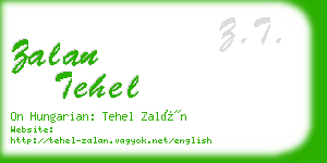 zalan tehel business card